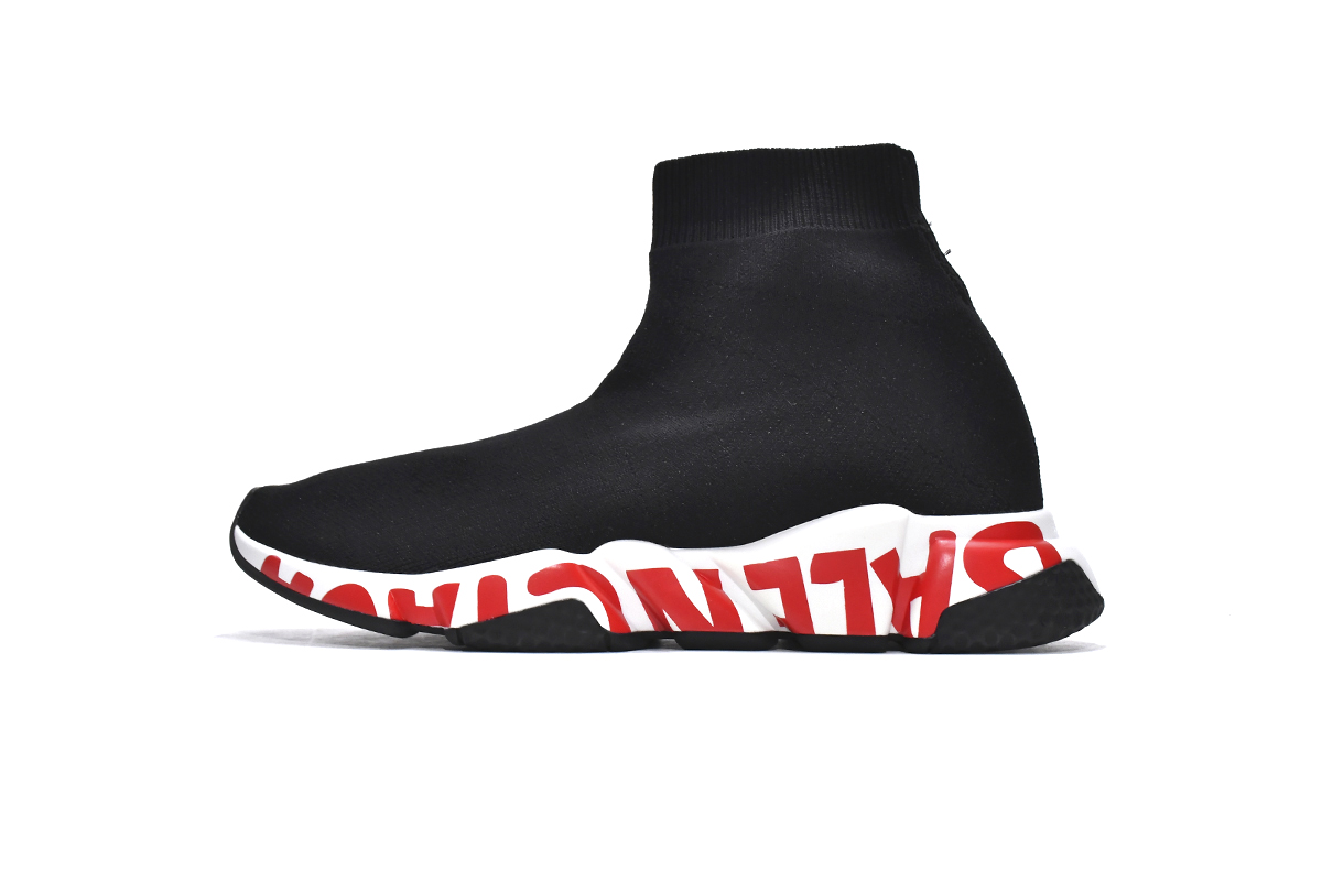 Balenciaga Speed Trainer 'Graffiti - Black Red' 605972 W05GE 1095 - Buy Stylish and High-Quality Sneakers Online