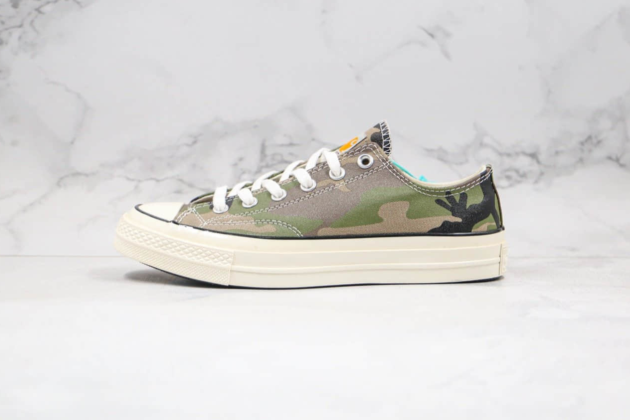 Converse Carhartt WIP x Chuck 70 Low 'Green Camo' 165559C - Stylish and Durable Footwear