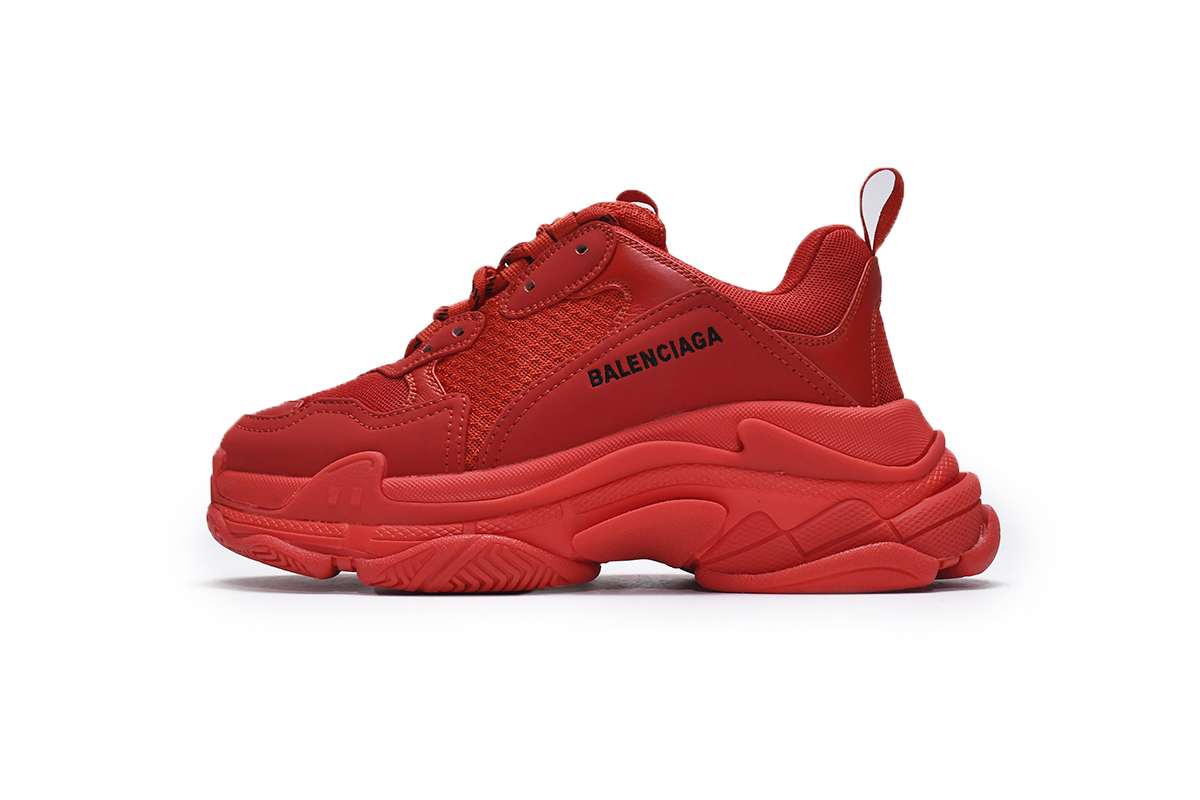 Balenciaga Triple S Dark Red 536737 W2FA1 9012 - Trendy Chunky Sneakers