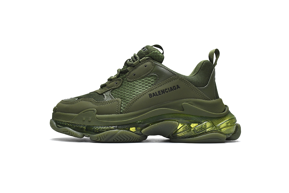 Balenciaga Triple S Sneaker 'Clear Sole - Green' 541624 W2GA1 2325 – Trendy and Stylish Footwear