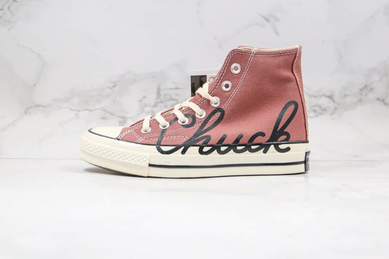 Converse Chuck 70 High 'Scripted Signature Print - Rose Gold' 167697C - Stylish and Trendy Footwear.