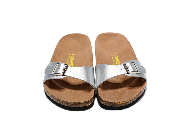 Shop the Stylish Birkenstock Madrid Silver Leather Sandals - Perfect for Any Occasion!