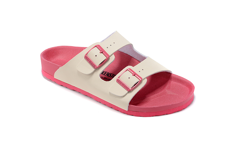 Birkenstock Arizona Pink Leather Wedge Sandals Sale