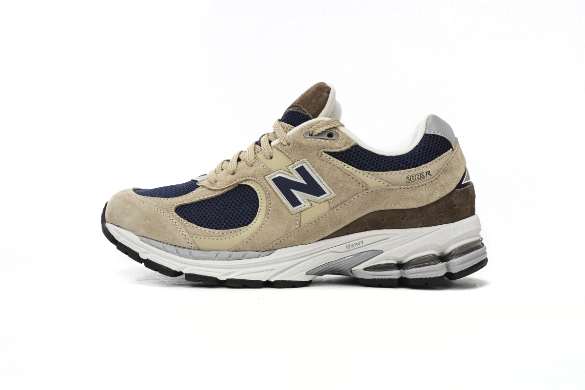 New Balance 2002R Beige Navy Blue ML2002R5: Classic Style and Comfort
