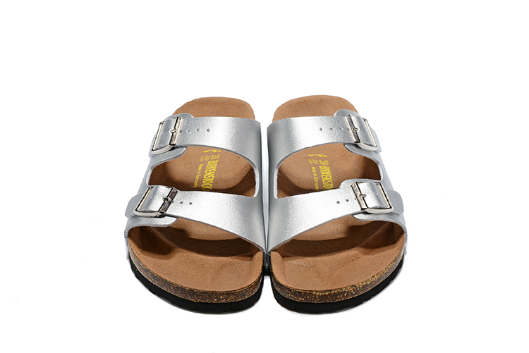 Birkenstock Arizona Snakeskin Silver Sandals - Trendy and Stylish Footwear