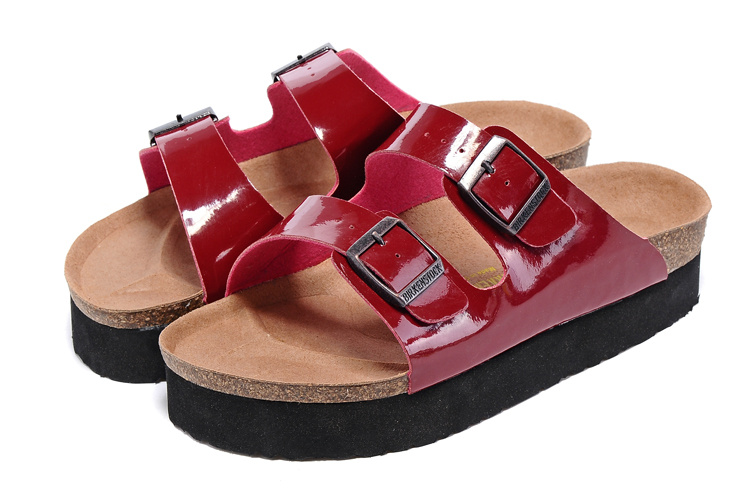 Birkenstock Arizona Birko-Flor Patent Red: Stylish & Comfortable Sandals | Free Shipping