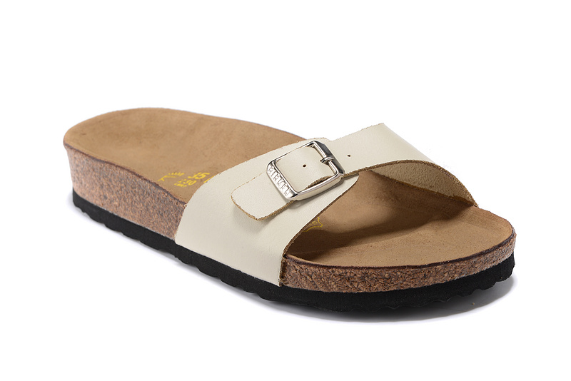 Birkenstock Madrid Beige Leather Sandals - Stylish and Comfortable Footwear